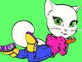 Trò chơi Sách tô màu Talking Angela  trực tuyến