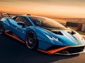 Trò chơi Xếp hình Lamborghini Huracan STO  trực tuyến