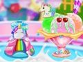 Trò chơi Máy làm kem bắp Unicorn  trực tuyến