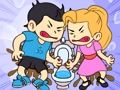 Trò chơi Cuộc đua vội vã trong nhà vệ sinh: Vẽ câu đố  trực tuyến