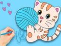Trò chơi Sách tô màu: Con mèo dễ thương  trực tuyến