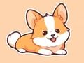 Trò chơi Sách tô màu: Corgi  trực tuyến
