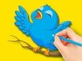 Trò chơi Sách tô màu: Con chim  trực tuyến