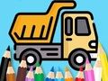 Trò chơi Sách tô màu: Xe tải tự đổ  trực tuyến