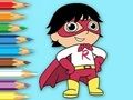 Trò chơi Sách tô màu: Siêu Ryan  trực tuyến