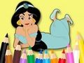 Trò chơi Sách tô màu: Công chúa Jasmine  trực tuyến