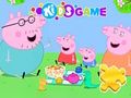 Trò chơi Câu đố ghép hình: Chuyến dã ngoại của gia đình lợn Peppa  trực tuyến