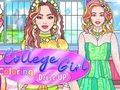 Trò chơi Cô gái học đại học tô màu trang phục  trực tuyến