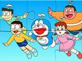 Trò chơi Câu đố ghép hình: Doremon bay  trực tuyến