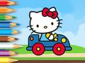 Trò chơi Sách tô màu: Xe lái xe Hello Kitty trực tuyến Trò chơi Sách tô màu: Xe lái xe Hello Kitty trực tuyến