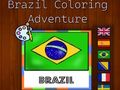 Trò chơi Cuộc phiêu lưu tô màu Brazil  trực tuyến