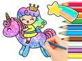 Trò chơi Sách tô màu: Công chúa kỳ lân  trực tuyến