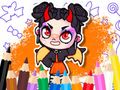 Trò chơi Sách tô màu: Thế giới Avatar Ác quỷ dễ thương  trực tuyến