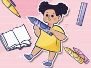 Trò chơi Câu đố dành cho trẻ em: Câu chuyện về văn phòng phẩm  trực tuyến