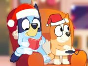 Trò chơi Câu đố ghép hình: Bữa tiệc Giáng sinh Bluey  trực tuyến