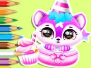 Trò chơi Sách tô màu: Sinh nhật của Baby Fluff  trực tuyến