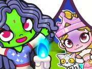 Trò chơi Pigsaw Puzzle: Elphaba và Glinda  trực tuyến