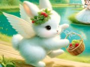 Trò chơi Jigsaw Puzzle: Angel Bunny trực tuyến