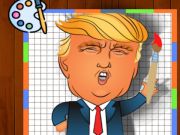 Trò chơi Thời gian tô màu Trump  trực tuyến