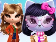 Trò chơi Kitty Squad Winter Dress Up  trực tuyến