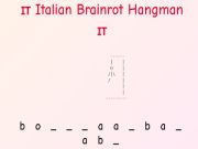 Trò chơi Hangman não Ý!  trực tuyến
