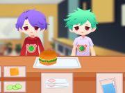 Trò chơi Nhà hàng Burger Rush trực tuyến
