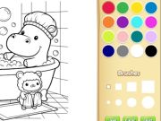 Trò chơi Sách tô màu bạn bè ấm cúng cho trẻ em trực tuyến