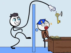 Trò chơi Stickman Troll Thief Puzzle trực tuyến