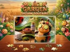 Trò chơi Mojicon Garden Jigsaw Solitaire! trực tuyến