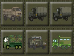 Trò chơi Army Trucks Memory trực tuyến