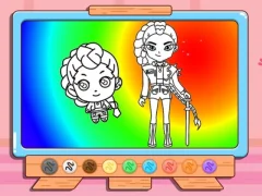 Trò chơi Coloring Book: Kpop Rumi trực tuyến