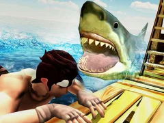 Trò chơi Raft Angry Shark Hunting trực tuyến