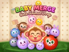 Trò chơi Baby Merge Cute animal drop trực tuyến
