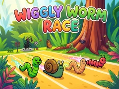 Trò chơi Wiggly Worm Race trực tuyến