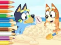 Trò chơi Coloring Book: Bluey On The Beach trực tuyến