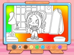 Trò chơi Coloring Book: Avatar Girl Dress Up Shopping trực tuyến