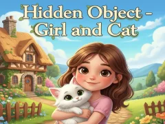 Trò chơi Hidden Object - Girl and Cat trực tuyến