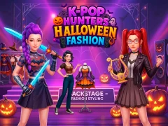 Trò chơi K Pop Hunter Halloween Fashion trực tuyến