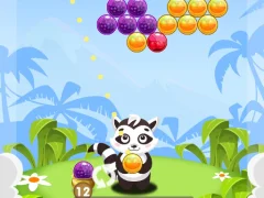 Trò chơi Bubble Shooter Raccoon trực tuyến