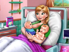 Trò chơi Ice Princess Twins Birth trực tuyến