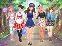 Trò chơi High School Anime Dress Up trực tuyến