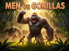 Trò chơi Men Vs Gorillas trực tuyến