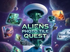 Trò chơi Aliens Photo Tile Quest trực tuyến