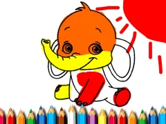 Trò chơi Sách tô màu voi trực tuyến