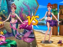 Trò chơi Mermaid vs Princess Outfit trực tuyến