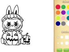 Trò chơi Halloween Labubu Coloring & Drawing Game trực tuyến