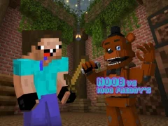 Trò chơi Noob vs 1000 Freddy's trực tuyến
