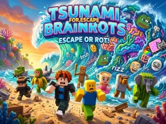 Trò chơi Tsunami For Escape Brainrots trực tuyến