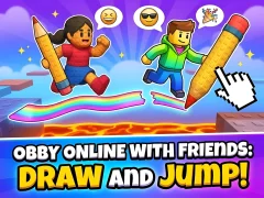 Trò chơi Obby online with friends: Draw and Jump! trực tuyến