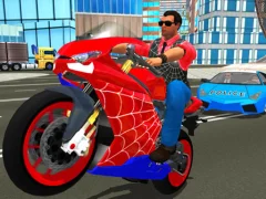 Trò chơi Hero Stunt Spider Bike Simulator 3d trực tuyến